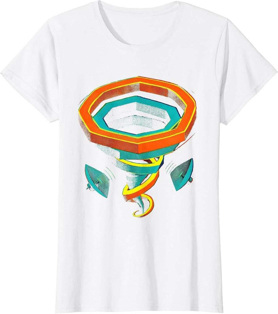 Women's Tornado Chaser Meteorology Humor Storm Weather Enthusiast T-Shirt - White