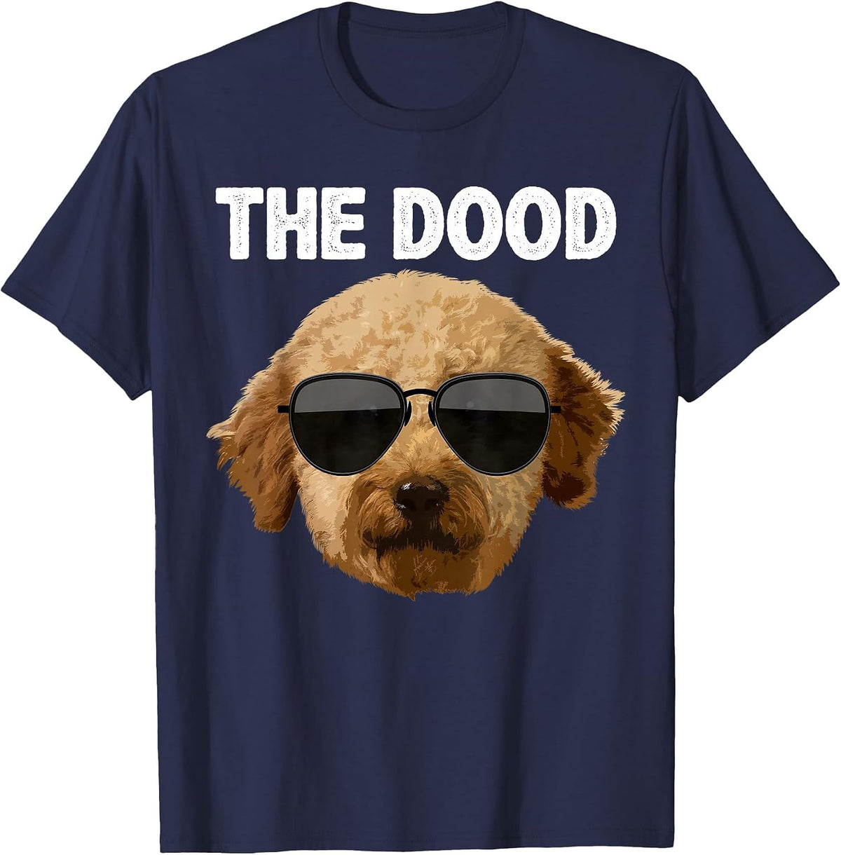 Cool Goldendoodle Design for Men Women Goldendoodle Doodle T-Shirt - Navy Blue