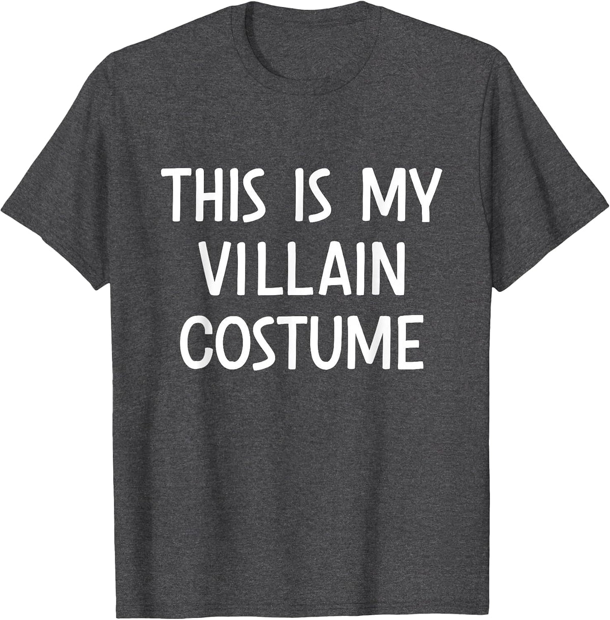 This is My Villain Costume Halloween T-Shirt - Dark Heather Grey
