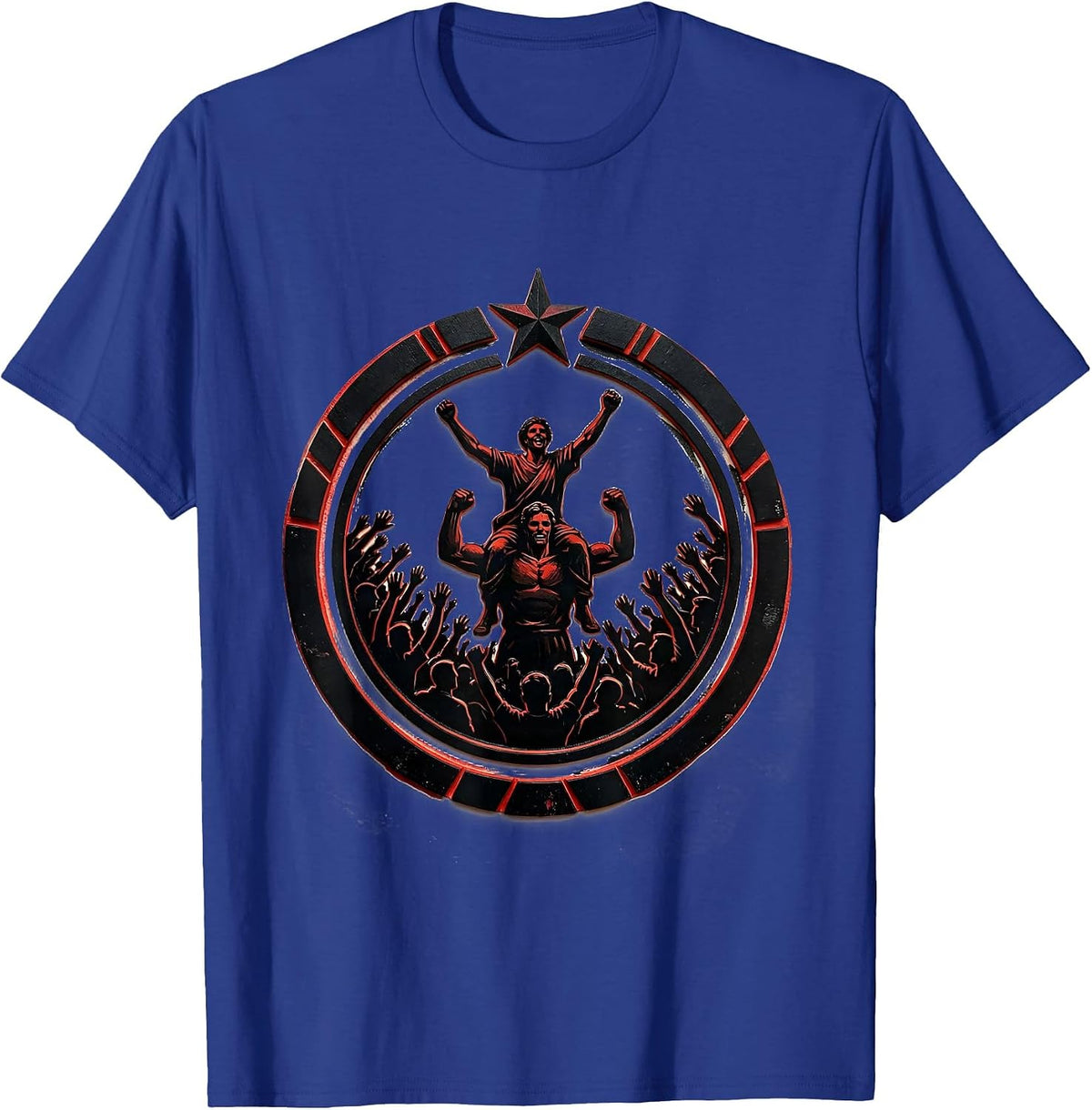 Men's Son In Law Favorite Child Crowd Celebration T-Shirt - Royal Blue