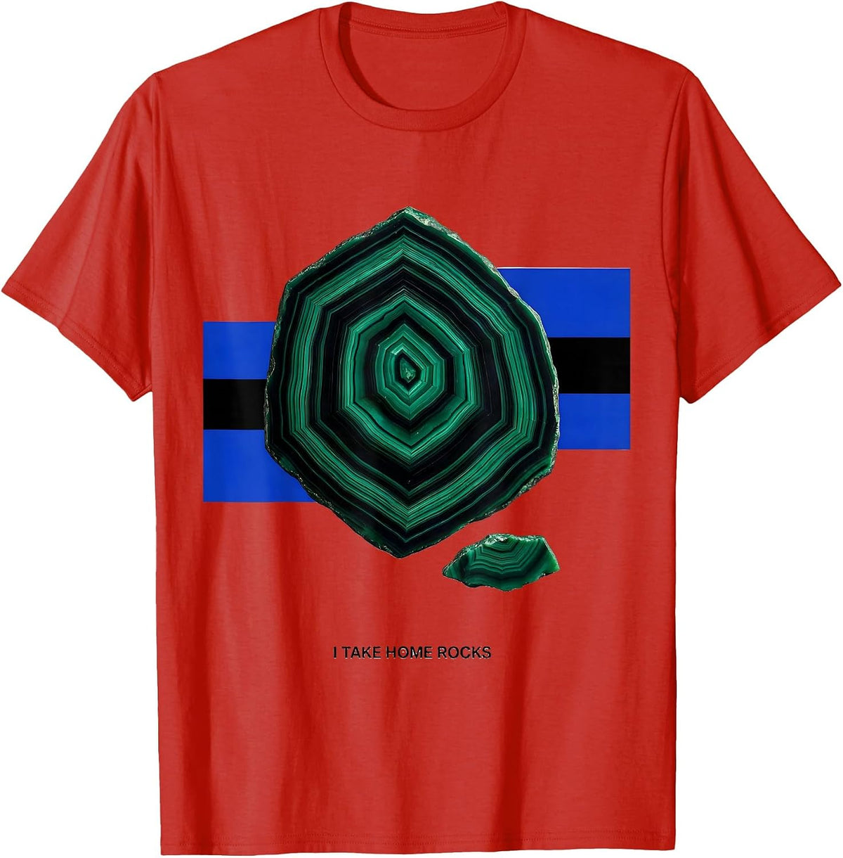 Men's I Take Home Rocks Funny Rock Collector Geologist Geology T-Shirt - Red