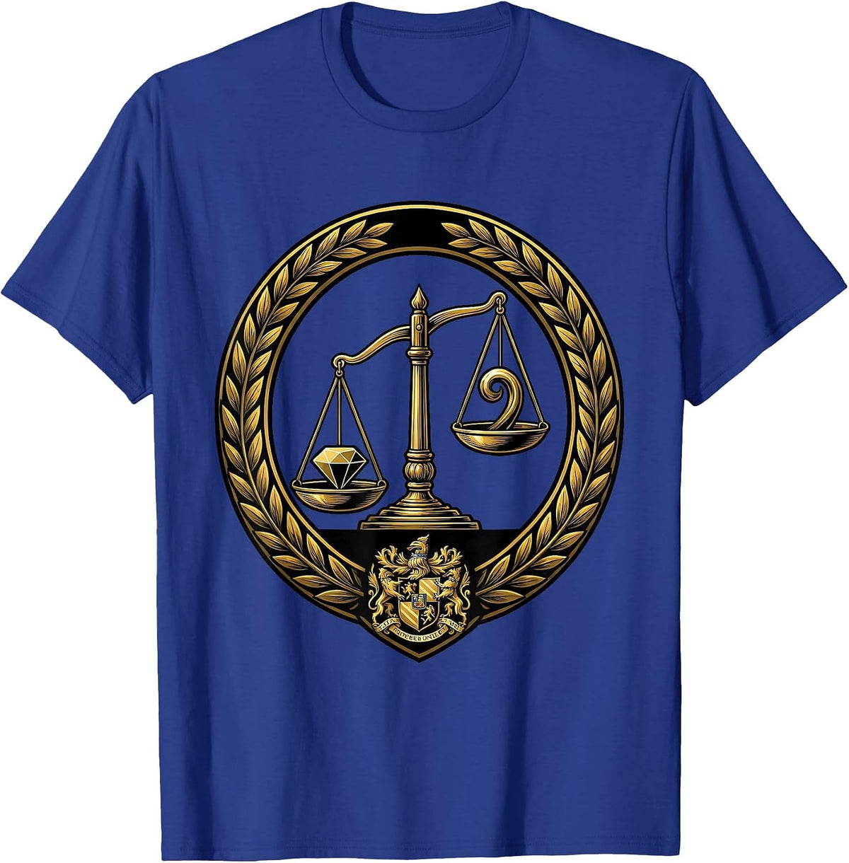 Men's The Turning Point Tipping Scales Graphic Design T-Shirt - Royal Blue