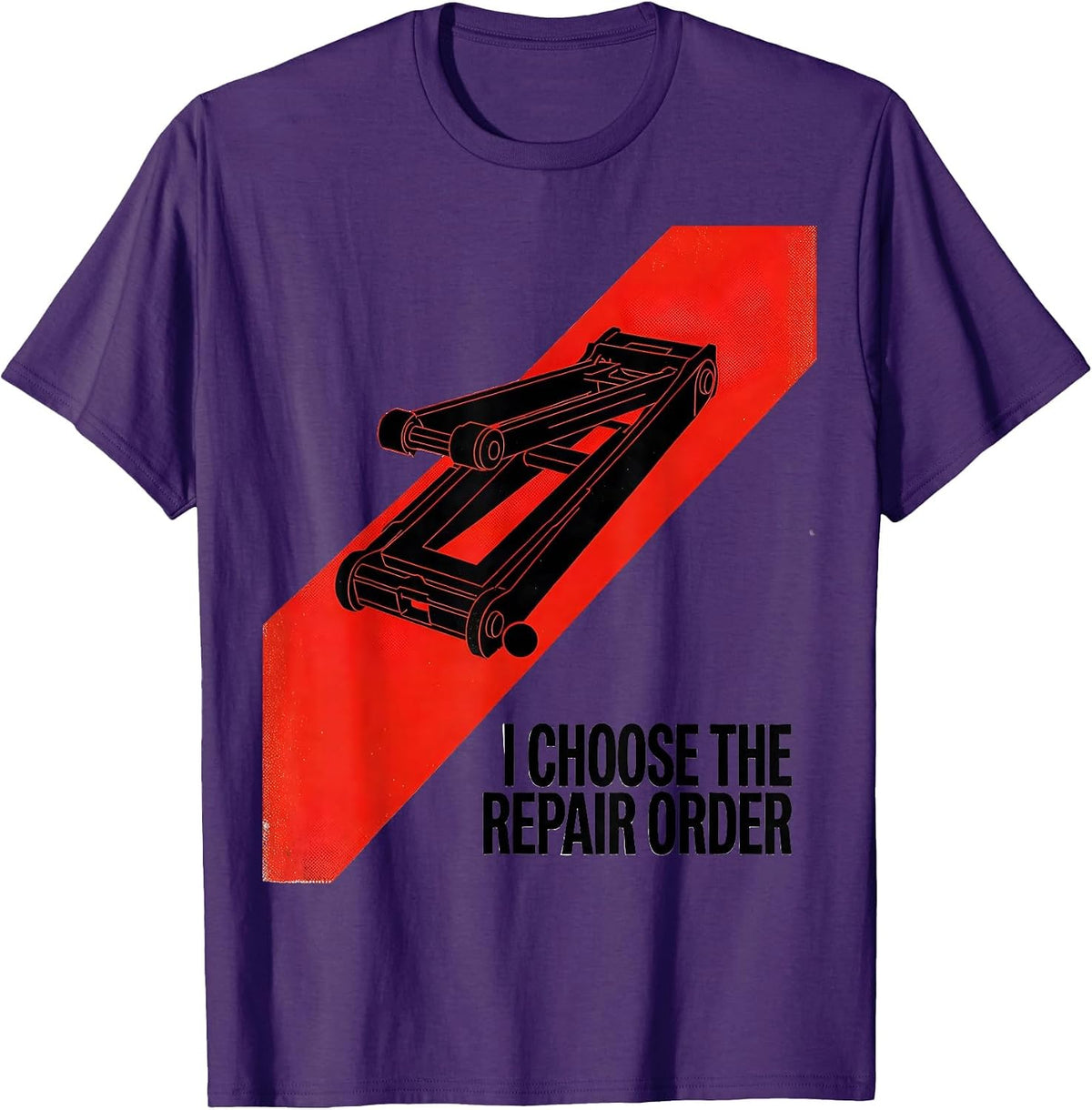 I Choose The Repair Order Funny Mechanic Auto Repair T-Shirt - Purple