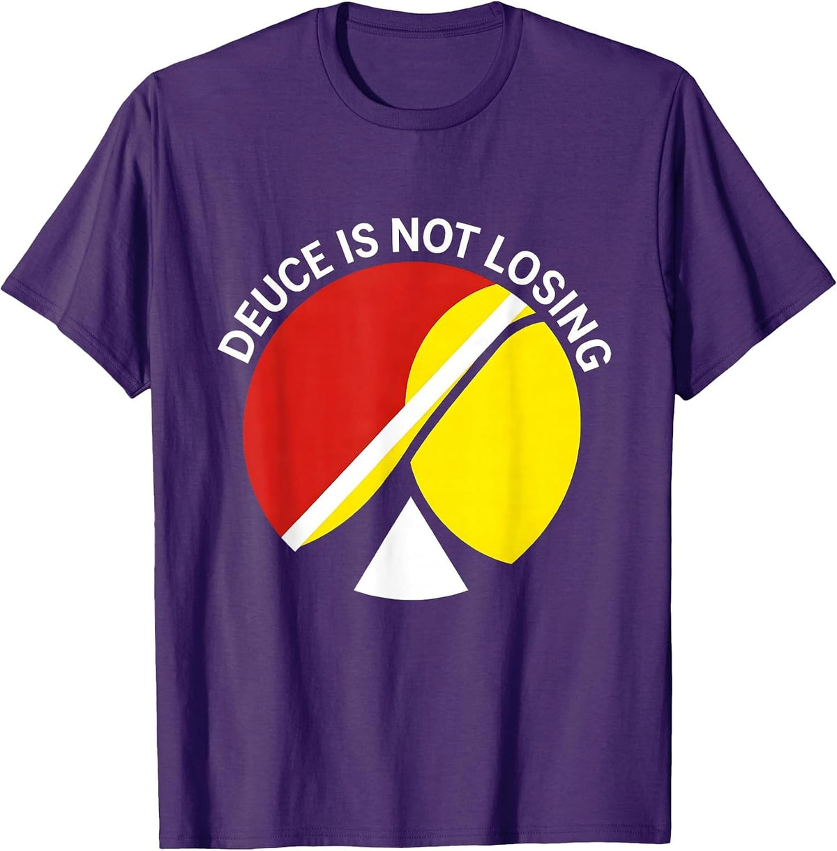 Deuce Is Not Losing Tennis Graphic Design T-Shirt - Purple