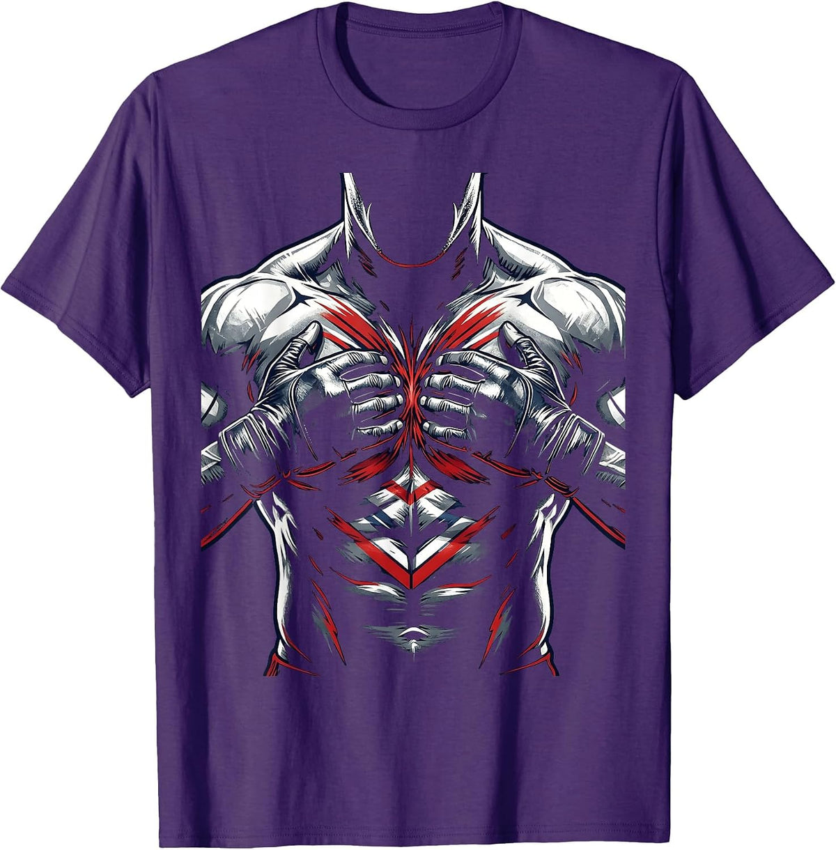 ICU Nurse Chest Compressions Graphic Design T-Shirt - Purple