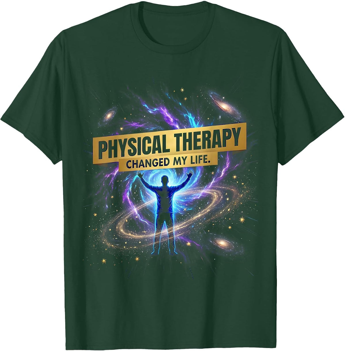 Physical Therapy Changed My Life Grateful Design T-Shirt - Dark Green