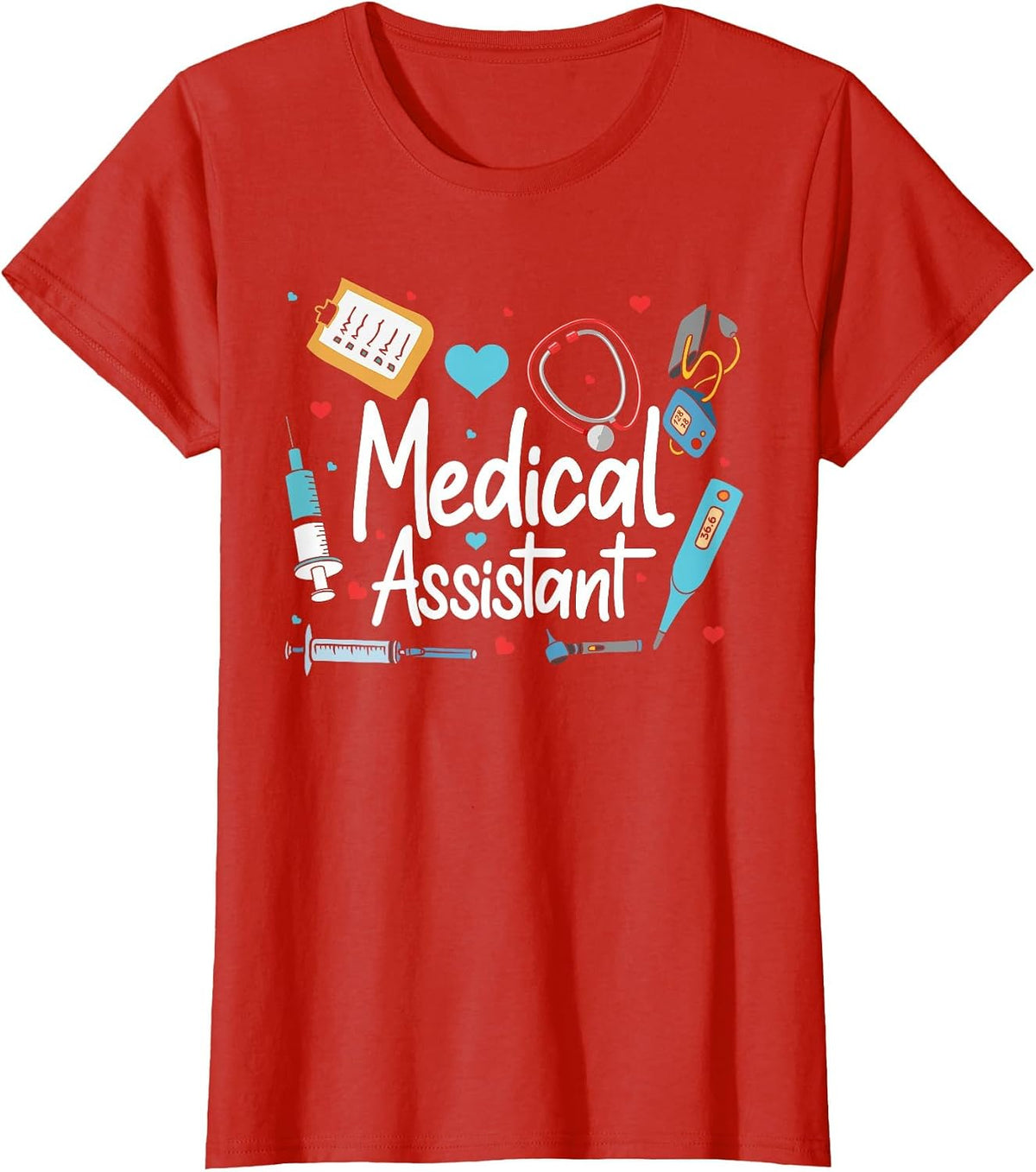 Medical Assistant MA CMA Nursing Doctor Assistant Student T-Shirt - Red