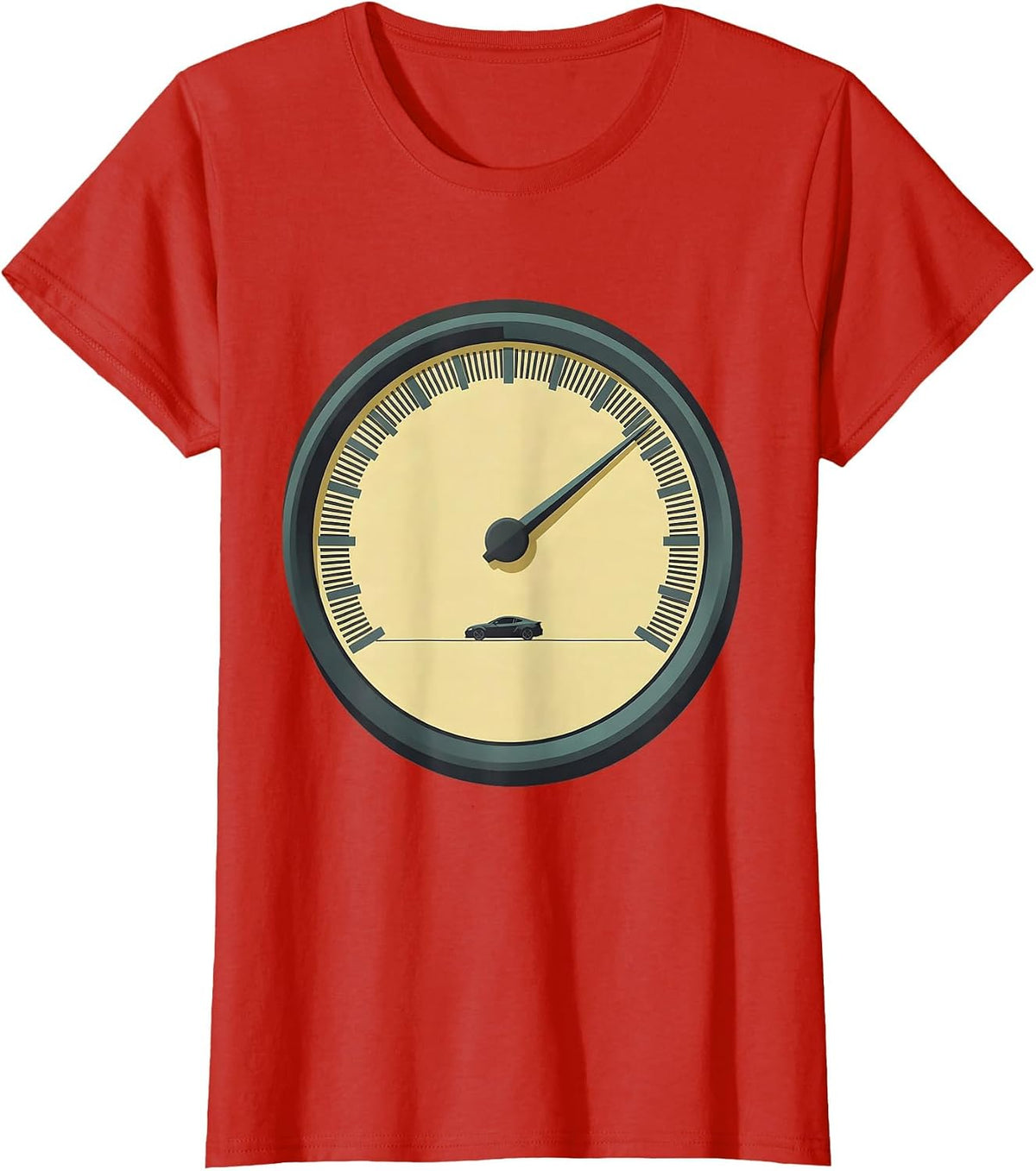 Odometer Dial Storm Chaser Tornado Enthusiast Humor T-Shirt - Red