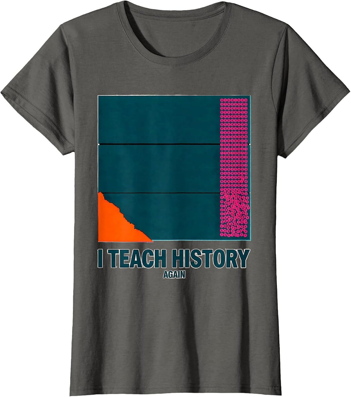 Women's I Teach History Again Funny History Teacher Back To School T-Shirt - Asphalt Grey