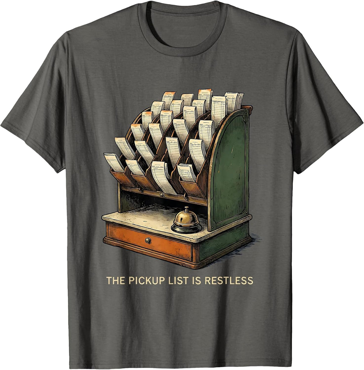 Men's The Pickup List Is Restless Vintage Pharmacy Technician T-Shirt - Asphalt Grey
