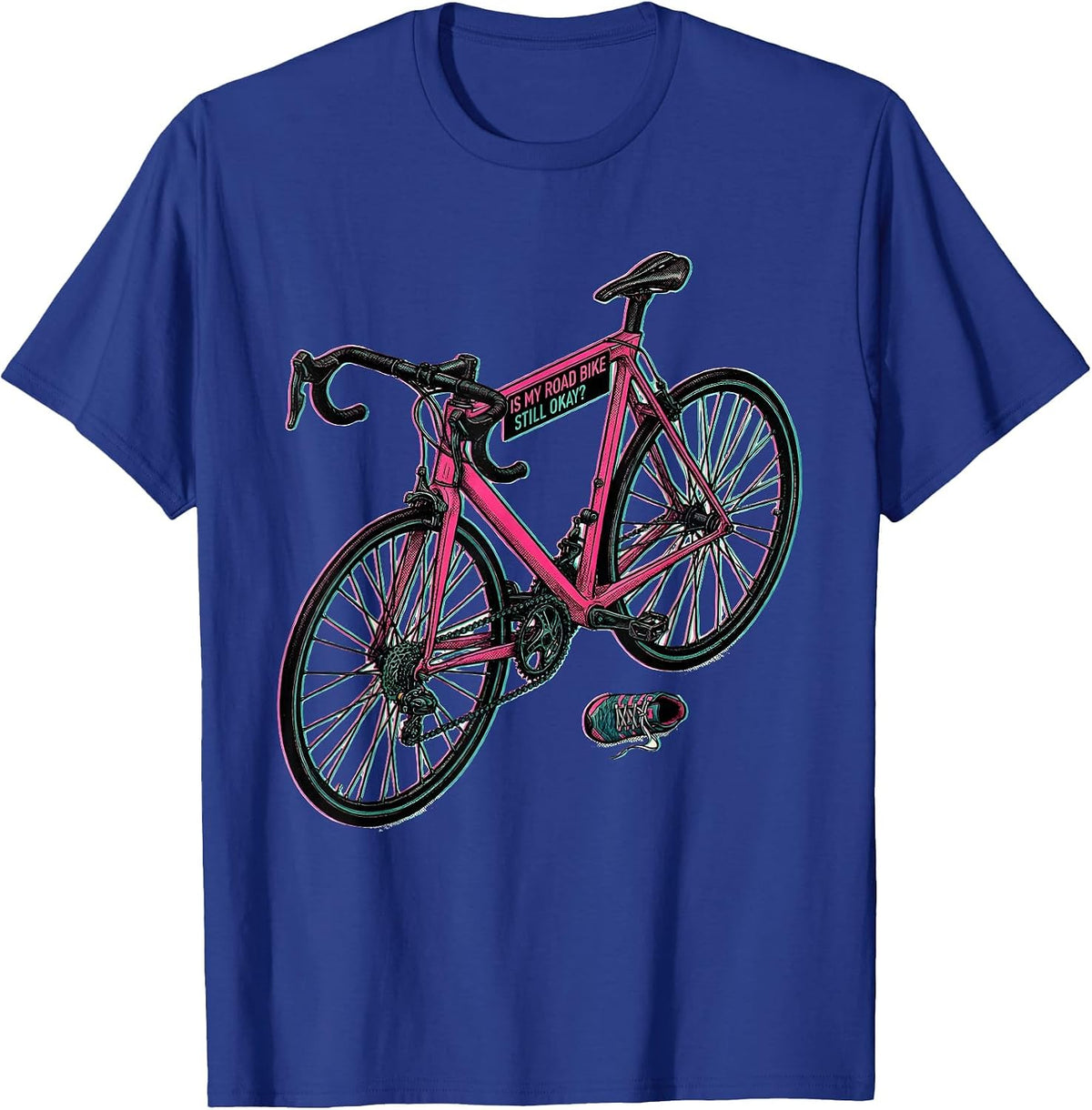 Men's Is My Road Bike Still Okay Funny Cycling Humor Gift T-Shirt - Royal Blue