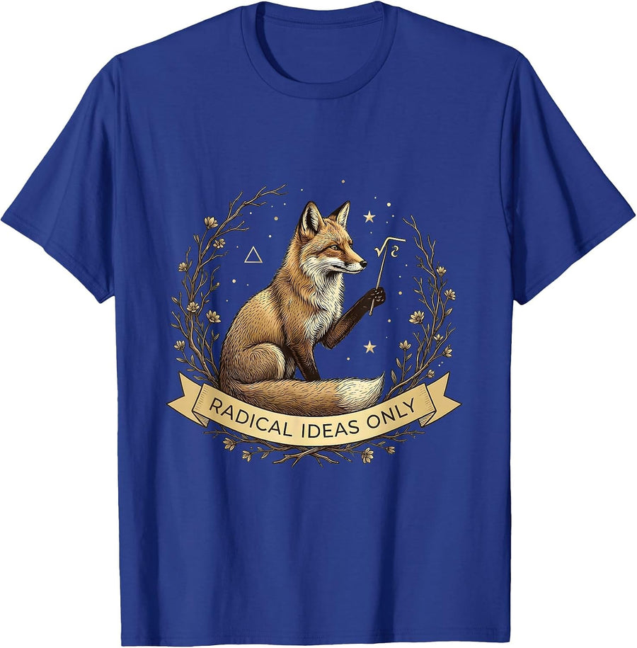 Radical Ideas Only Math Teacher Design T-Shirt - Royal Blue