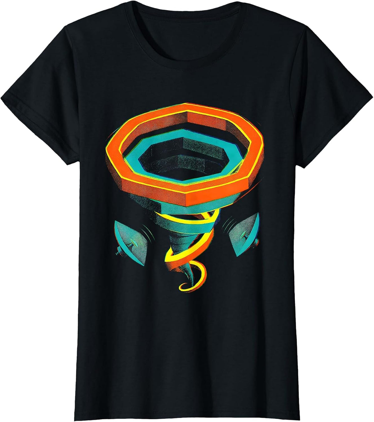 Women's Tornado Chaser Meteorology Humor Storm Weather Enthusiast T-Shirt - Black