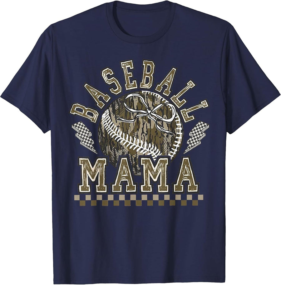 Sports Mom T-Shirt - Navy Blue