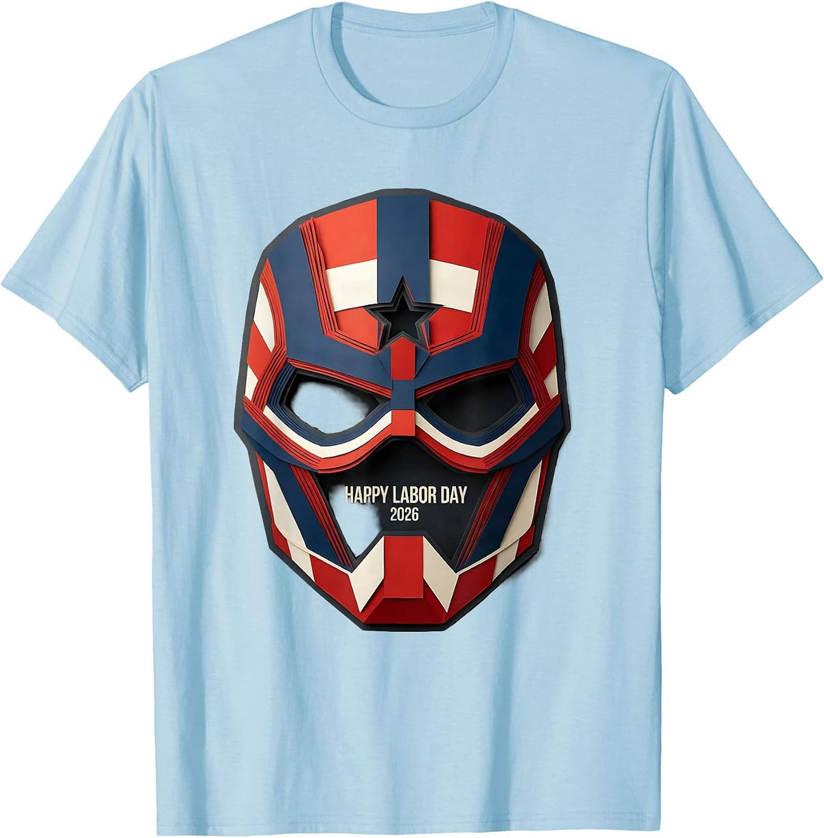 Men's Happy Labor Day 2026 Patriotic Union Worker Pride Gift T-Shirt - Baby Blue