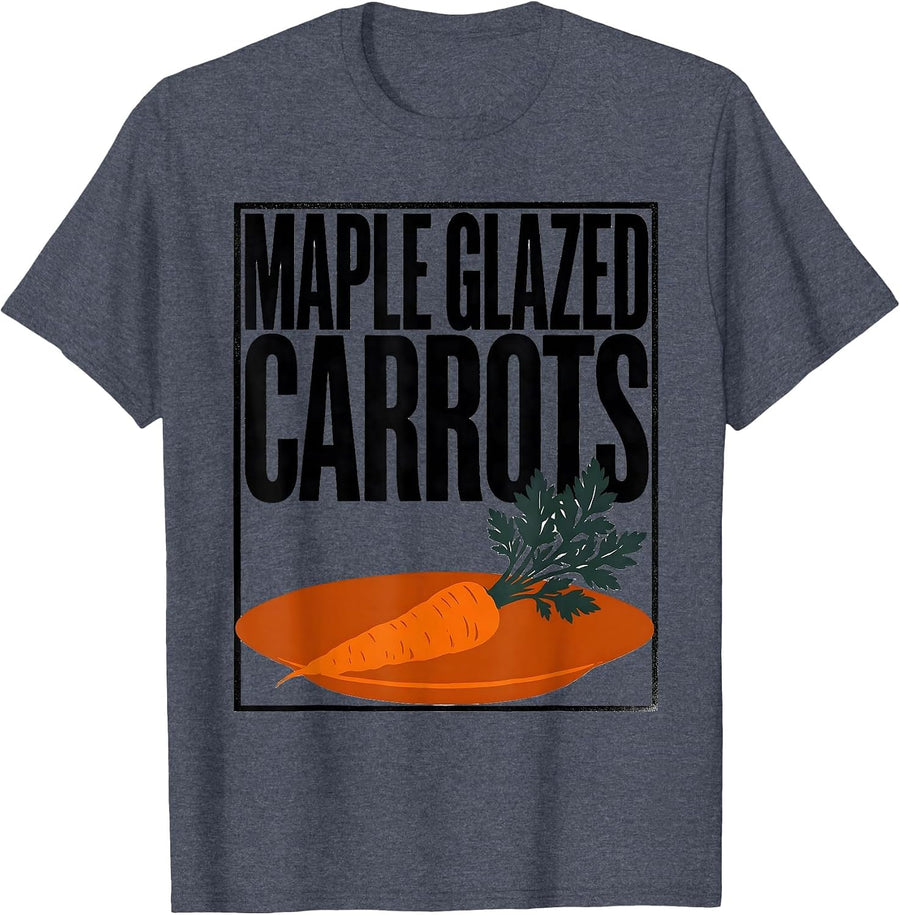 Maple Glazed Carrots Bootleg 90's Rap Rock Funny T-Shirt - Heather Blue