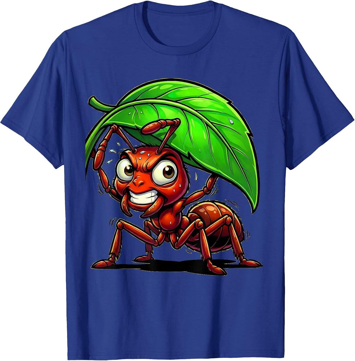 Play Is Learning Ant Carrying Leaf Teacher Gift T-Shirt - Royal Blue