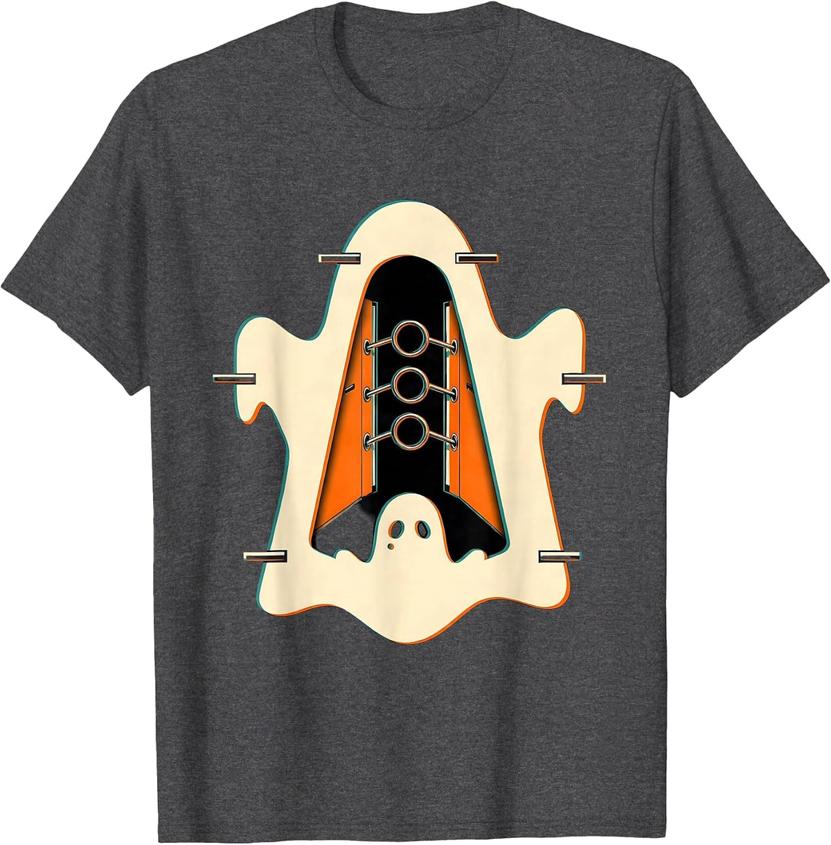 Men's Ghost Binder Para Normal Activities Paraprofessional T-Shirt - Dark Heather Grey