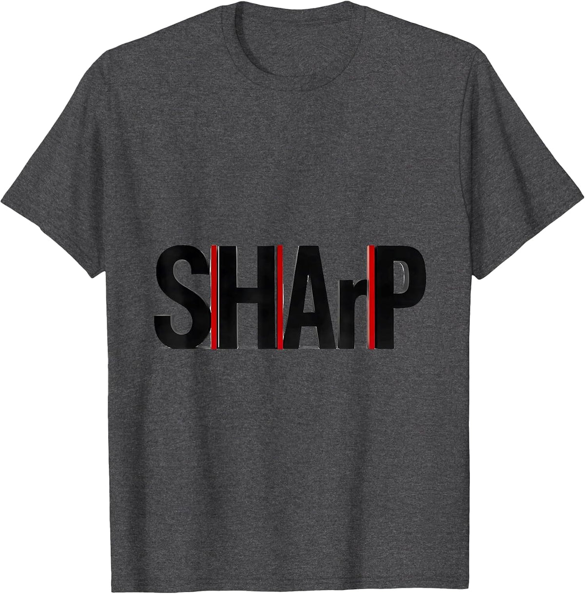 S-H-Ar-P Funny Science Chemistry Nerd Humor Gift T-Shirt - Dark Heather Grey