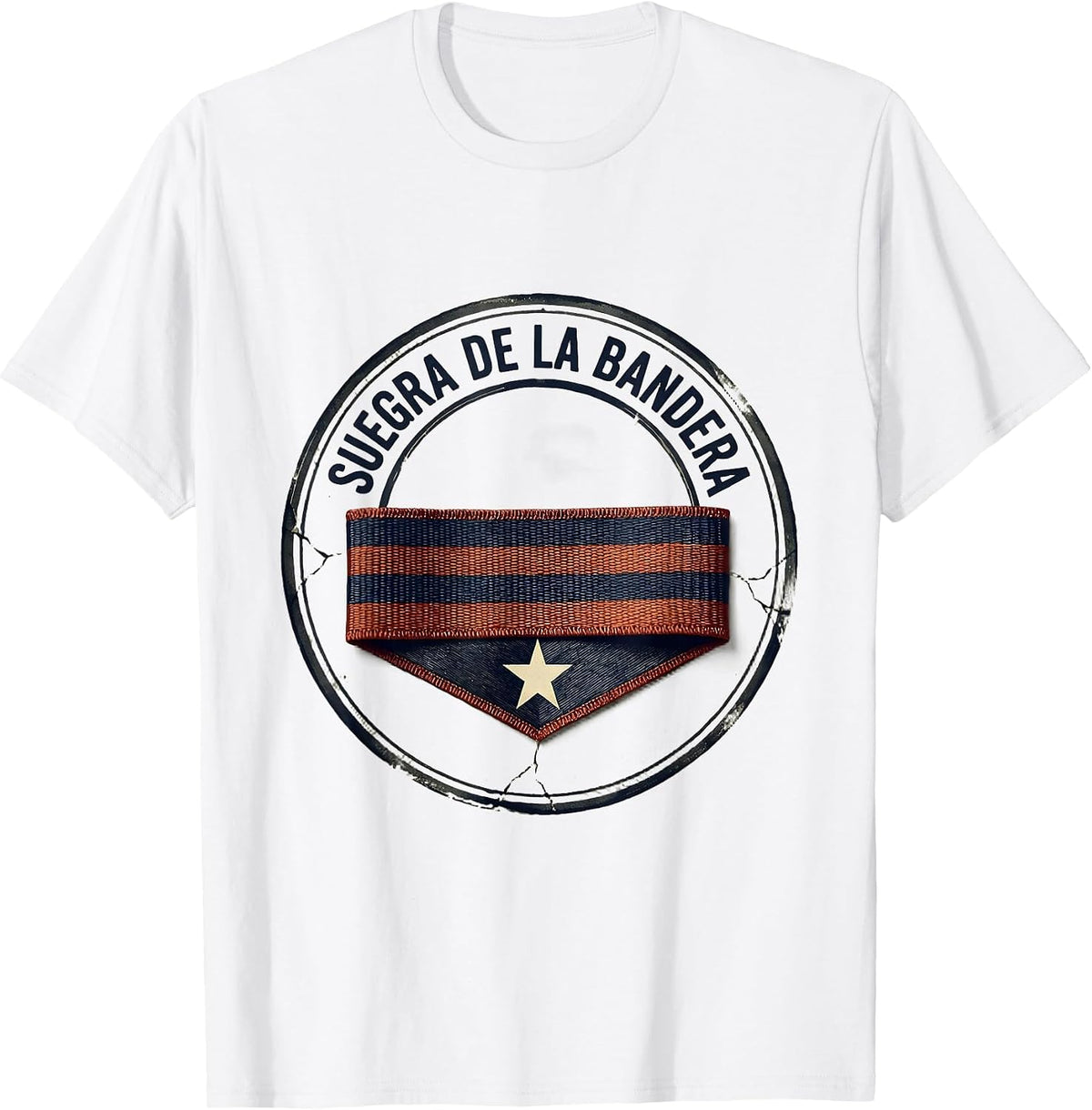 Men's Suegra De La Bandera Vintage Cuban Family Role Humor T-Shirt - White