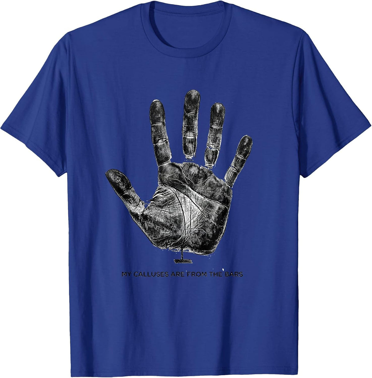 My Calluses Are From The Bars Funny Gymnastics Girl Gift T-Shirt - Royal Blue