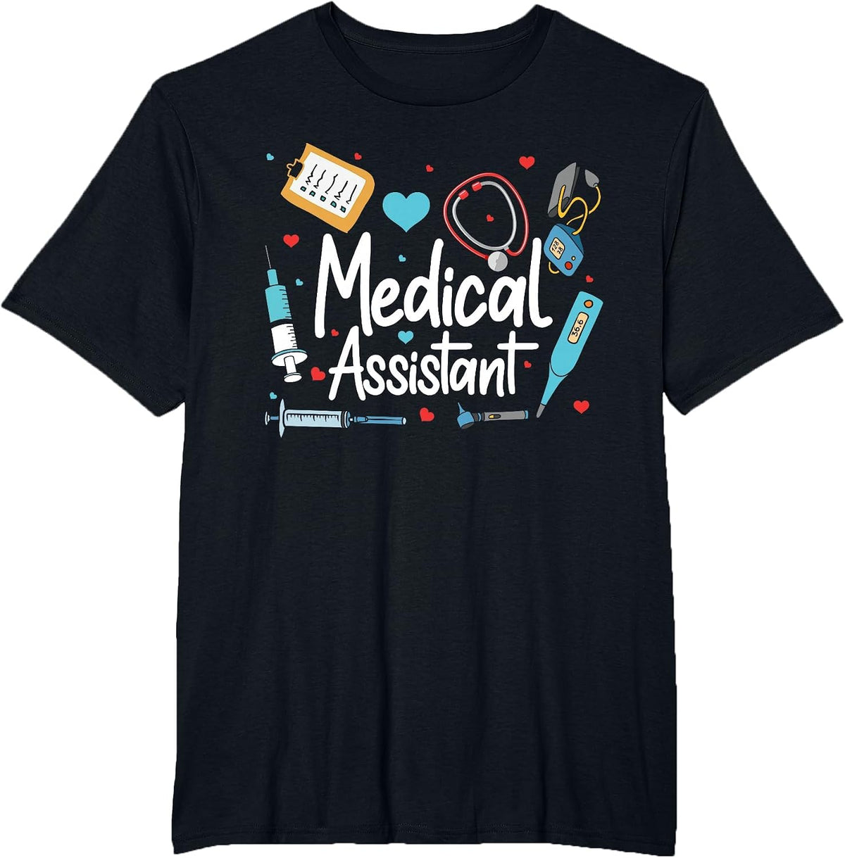 Medical Assistant MA CMA Nursing Doctor Assistant Student T-Shirt - Black
