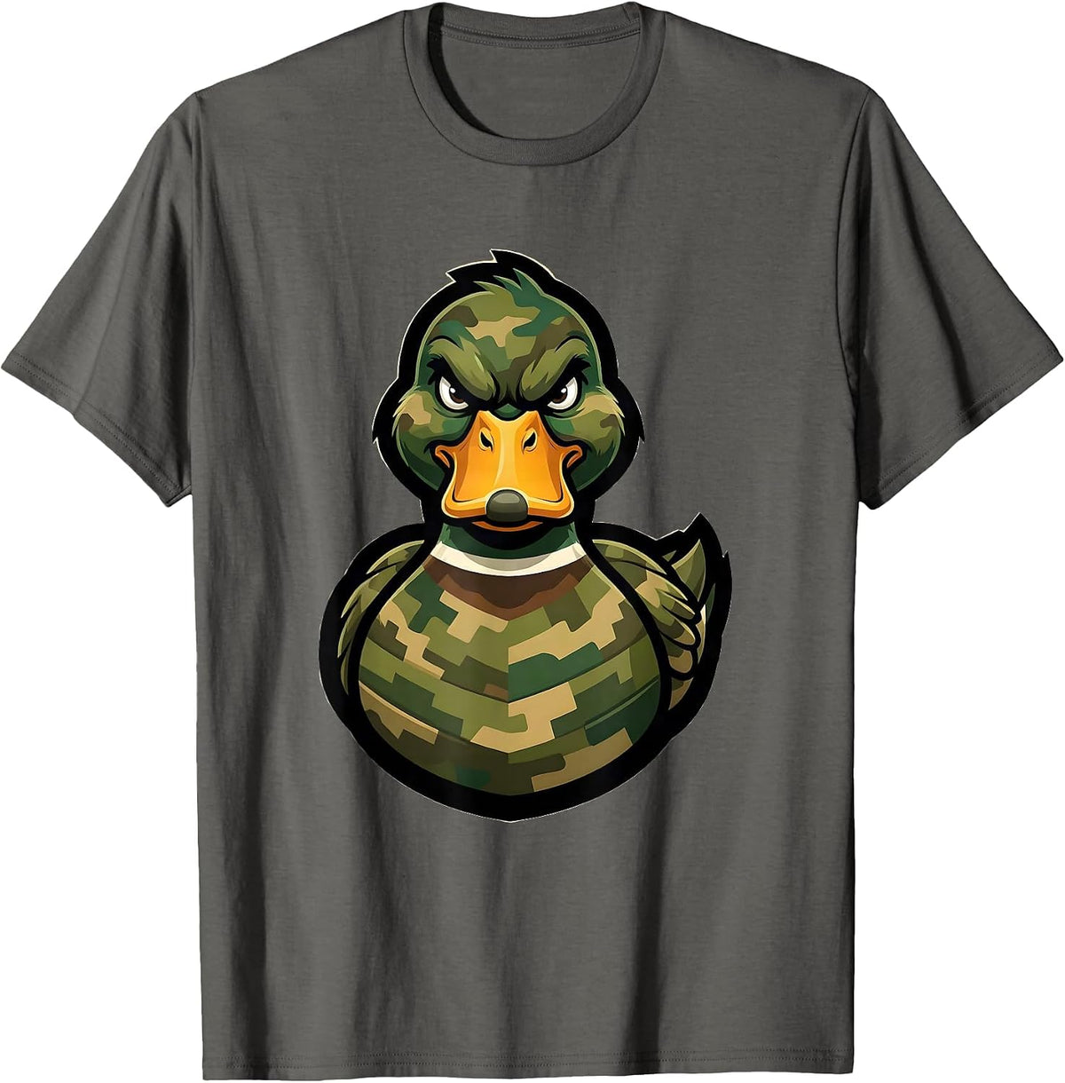 Men's Duck Camo Silhouette Dissolving Graphic T-Shirt - Asphalt Grey