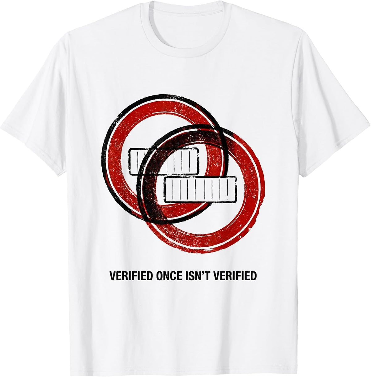 Men's Verified Once Isn't Verified Funny Pharmacy Squad Pharmacist T-Shirt - White
