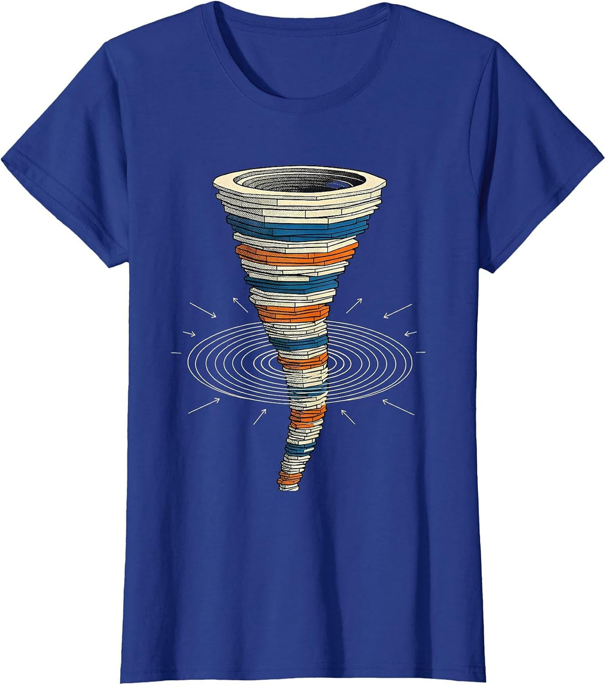 Women's Tornado Radar Meteorology Storm Chaser Enthusiast Humor T-Shirt - Royal Blue