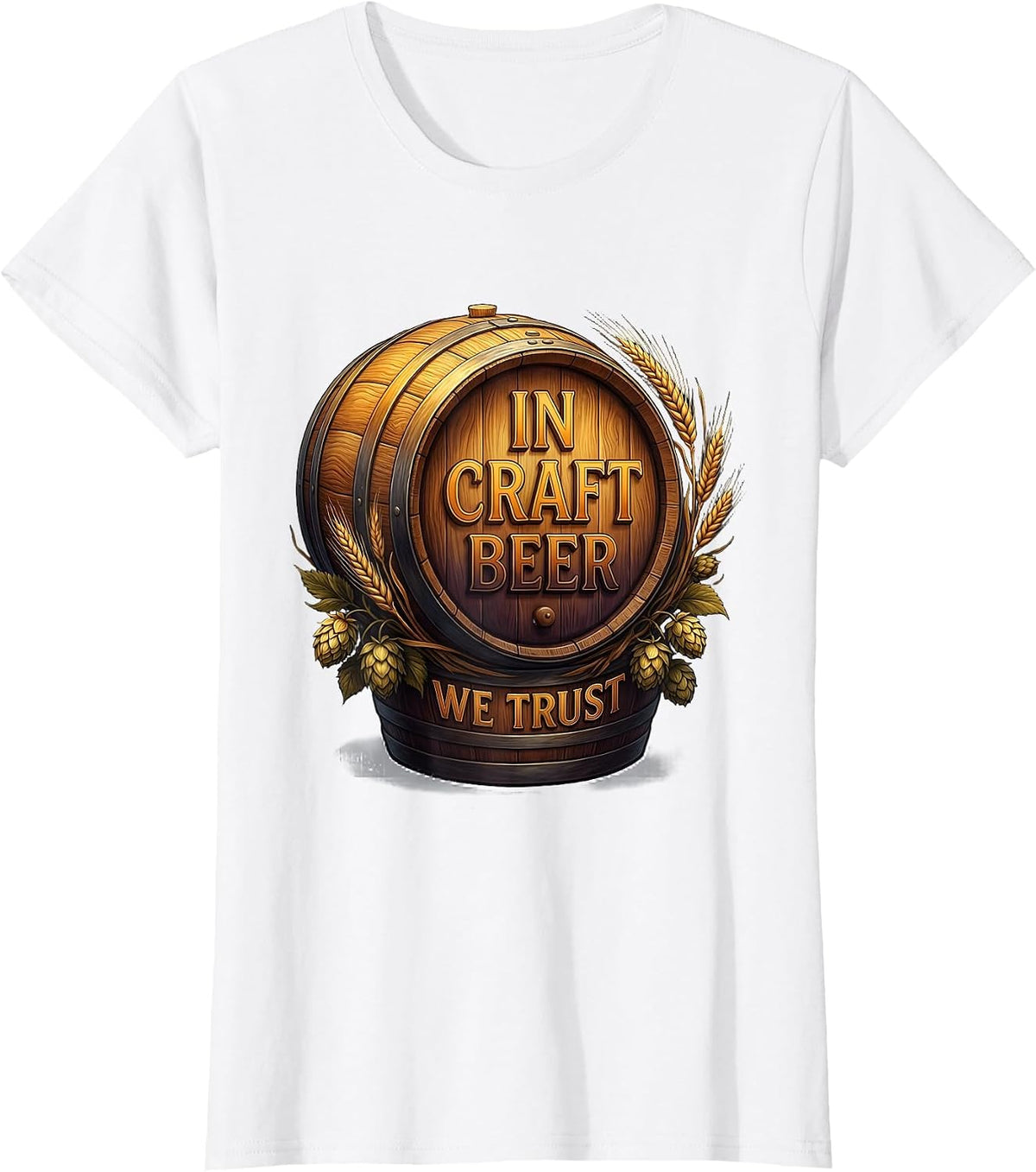 In Craft Beer We Trust Brew Lover Design T-Shirt - White
