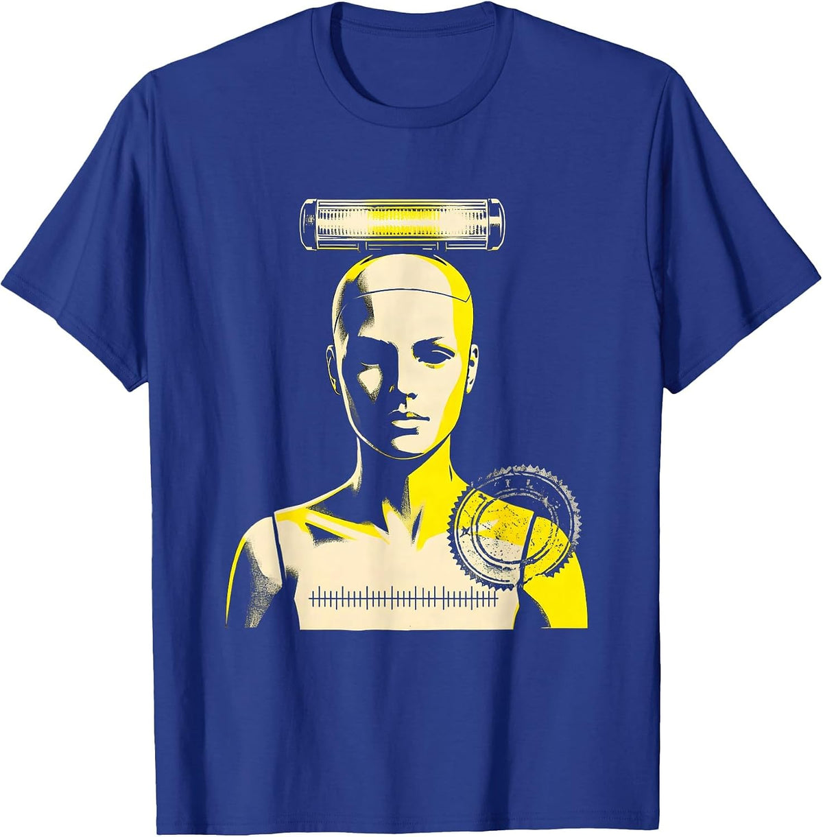 Men's Blunt Mannequin Emergency Light-Bar EMT Paramedic Humor T-Shirt - Royal Blue