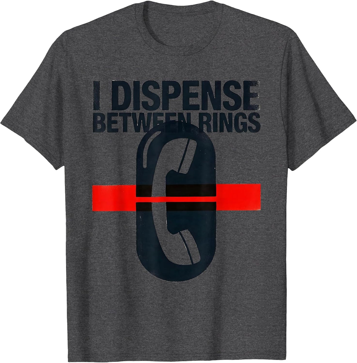 I Dispense Between Rings Funny Pharmacy Tech Technician T-Shirt - Dark Heather Grey