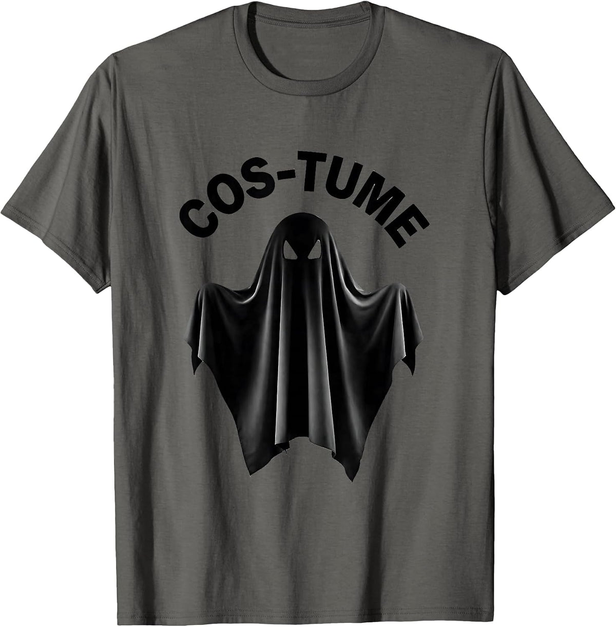Cos-Tume Funny Math Teacher Halloween Costume Substitute T-Shirt - Asphalt Grey