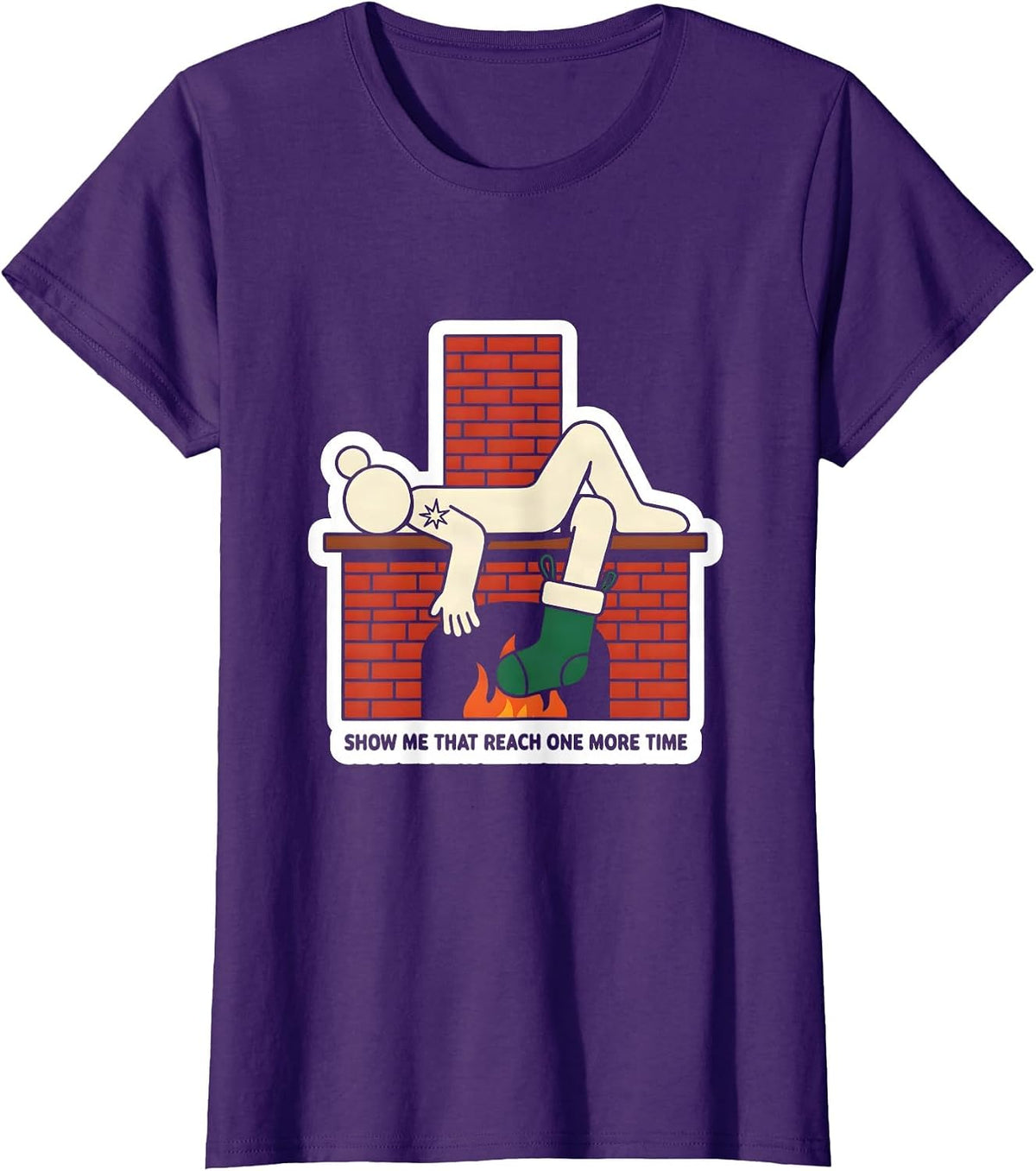 Women's Show Me That Reach One More Time Funny Physical Therapist T-Shirt - Purple