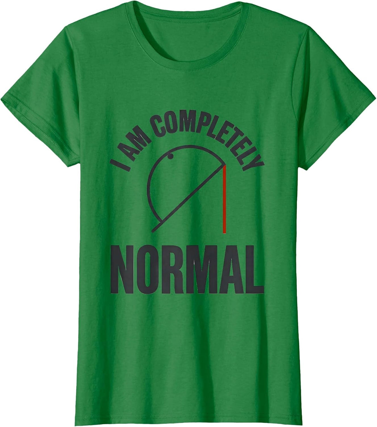 I Am Completely Normal Funny Math Teacher Gift Math Nerd T-Shirt - Kelly Green