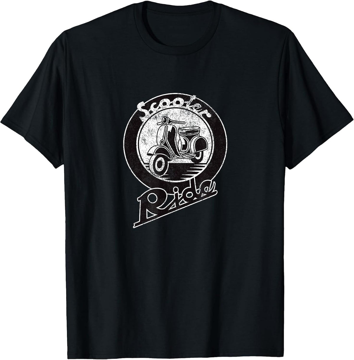 Vintage Italian Classic Motorcycle T-Shirt - Black