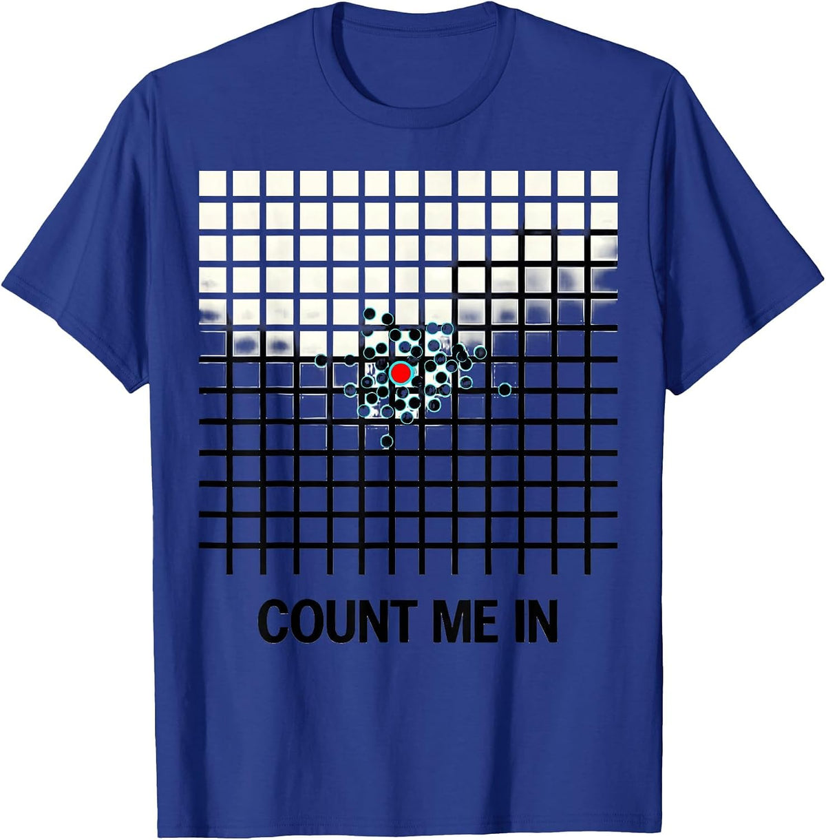Men's Count Me In Funny Math Teacher Pun Humor Gift T-Shirt - Royal Blue