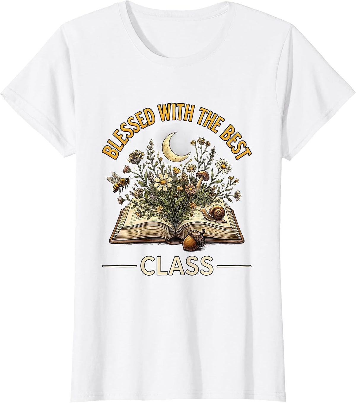 Blessed With The Best Class 4th Grade Teacher T-Shirt - White
