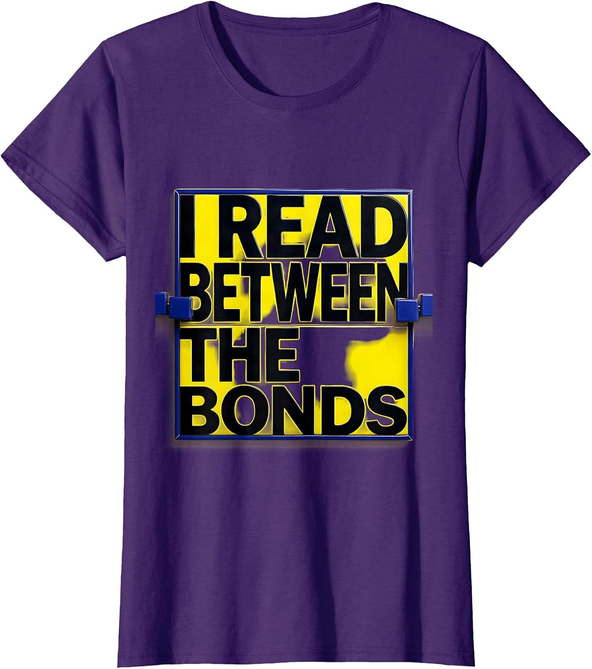 Women's I Read Between The Bonds Funny Science Chemistry Nerd Humor T-Shirt - Purple