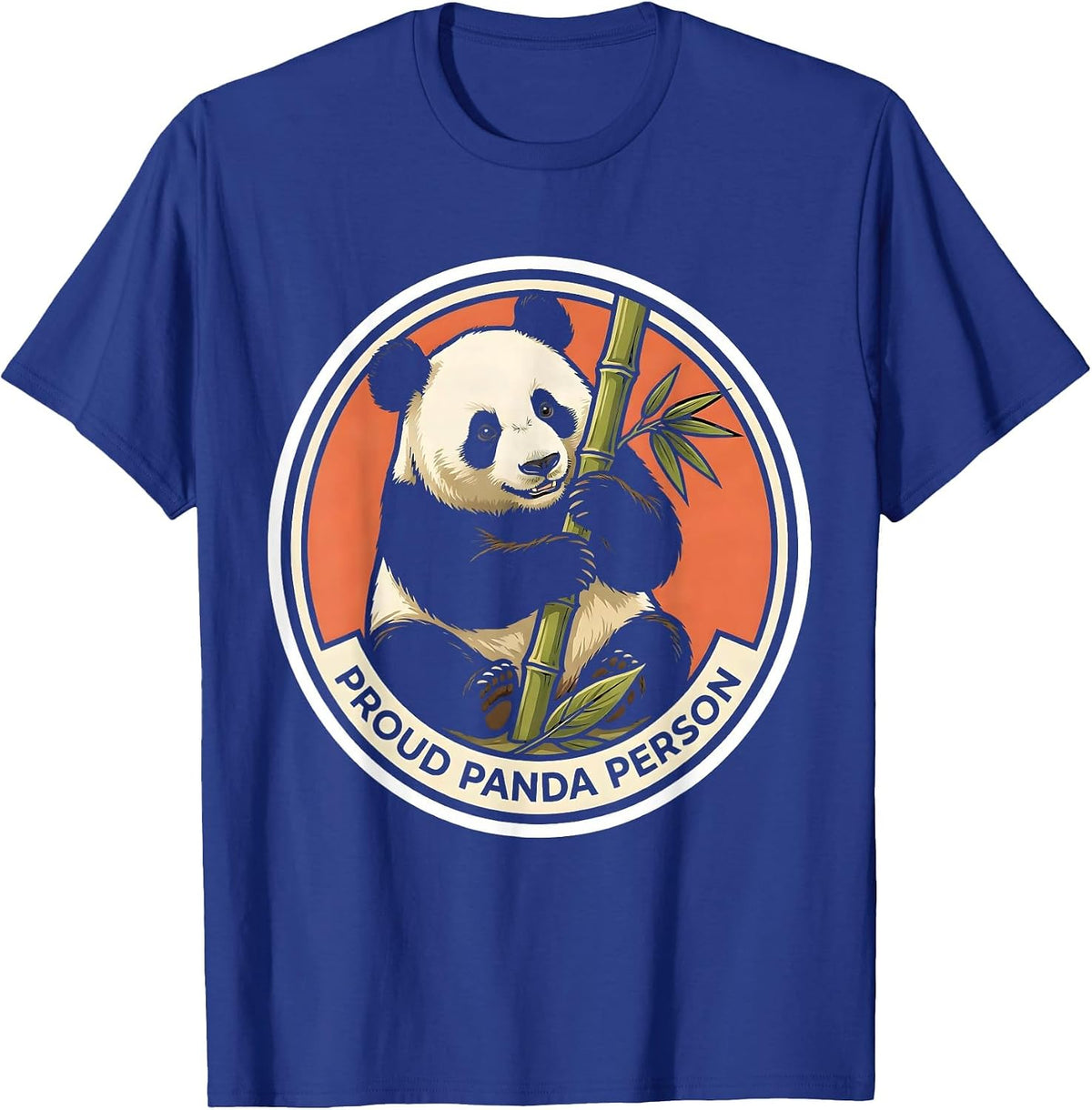 Men's Proud Panda Person Cute Kawaii Animal Lover Humor T-Shirt - Royal Blue