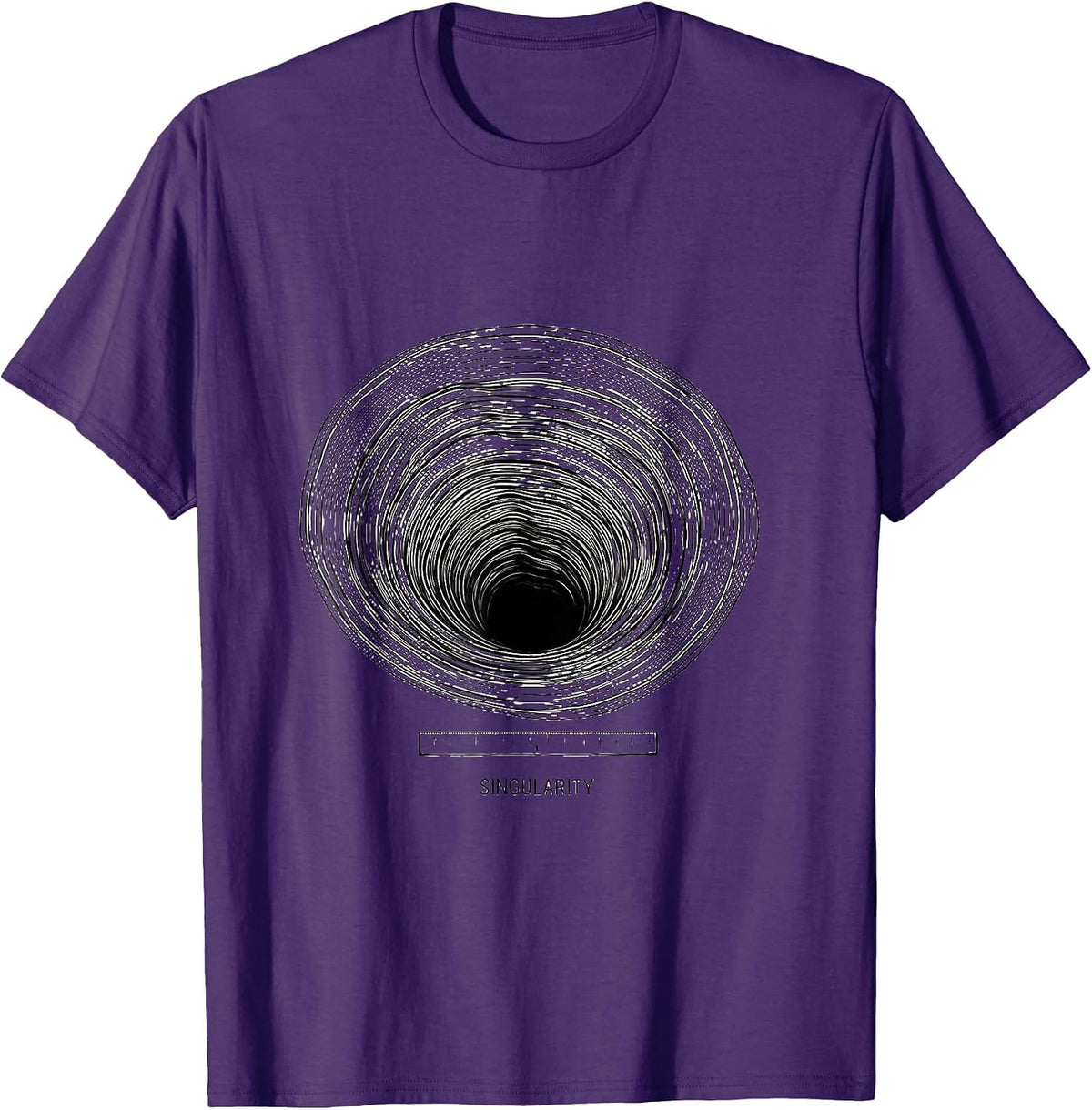 Singularity Black Hole Physics Astrophysicist Gravity Well T-Shirt - Purple