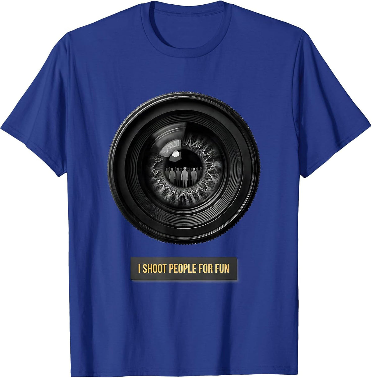 I Shoot People For Fun Funny Photographer Gift Camera Humor T-Shirt - Royal Blue