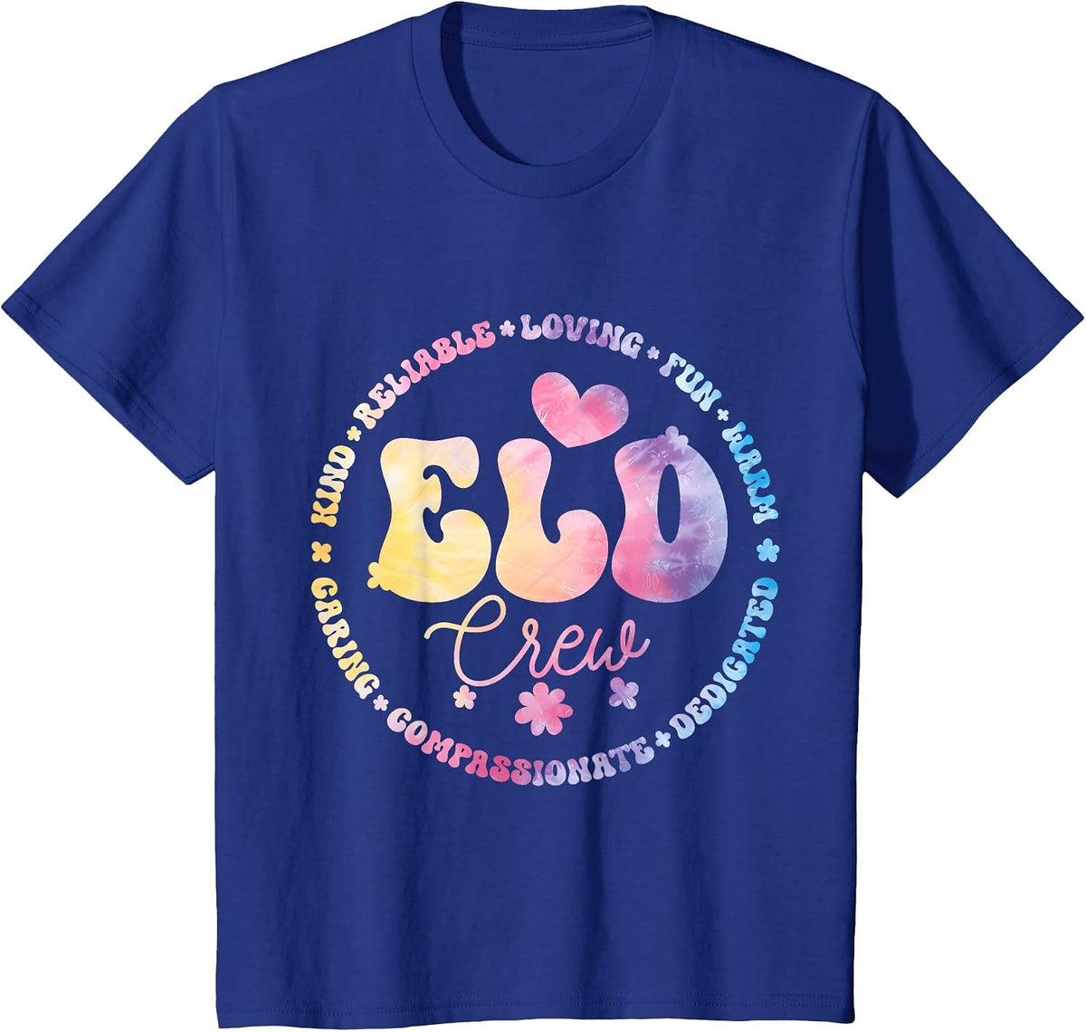 Groovy ELD Crew English Language Development Teacher T-Shirt - Royal Blue