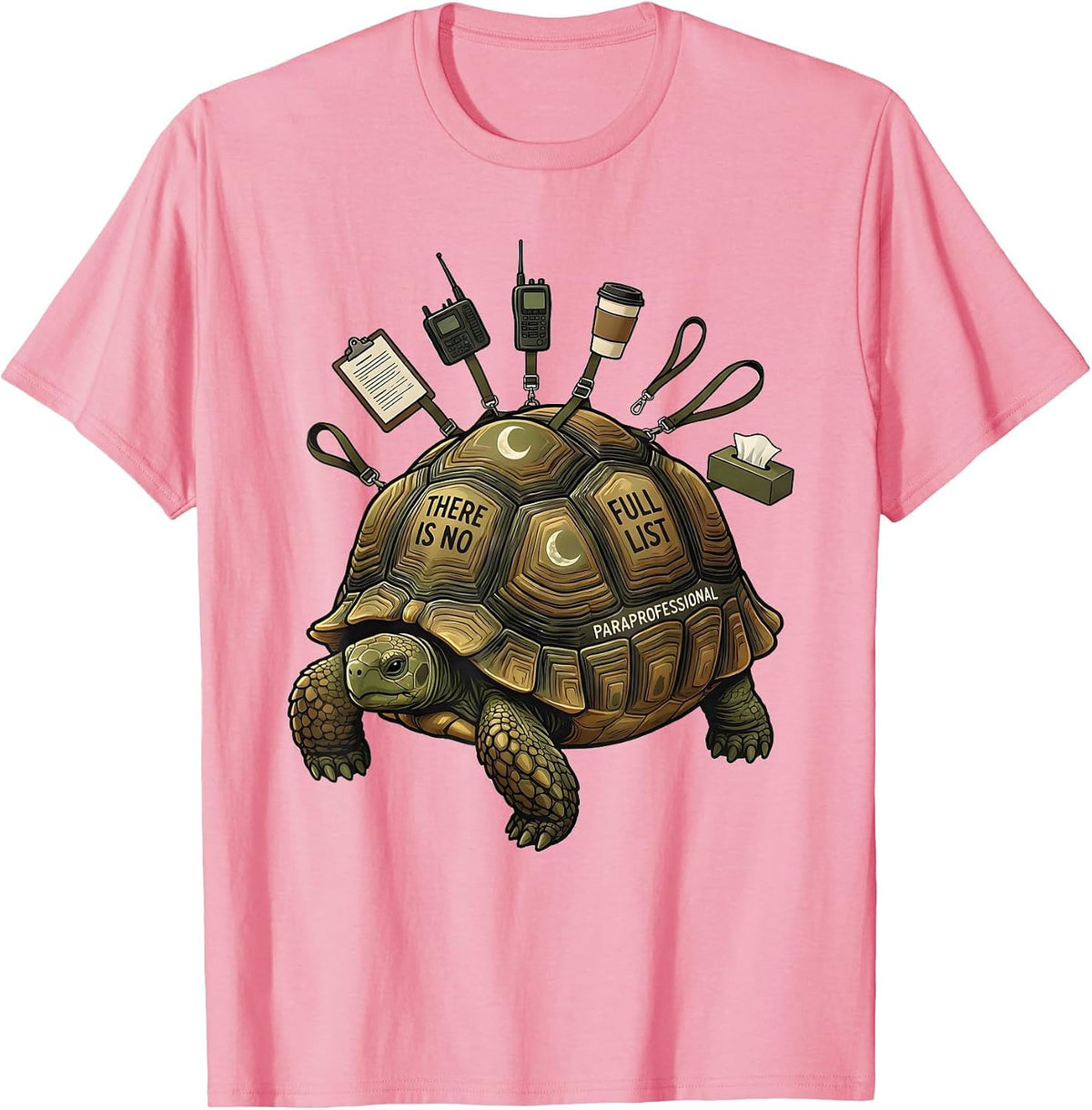 Men's There Is No Full List Paraprofessional Funny T-Shirt - Pink