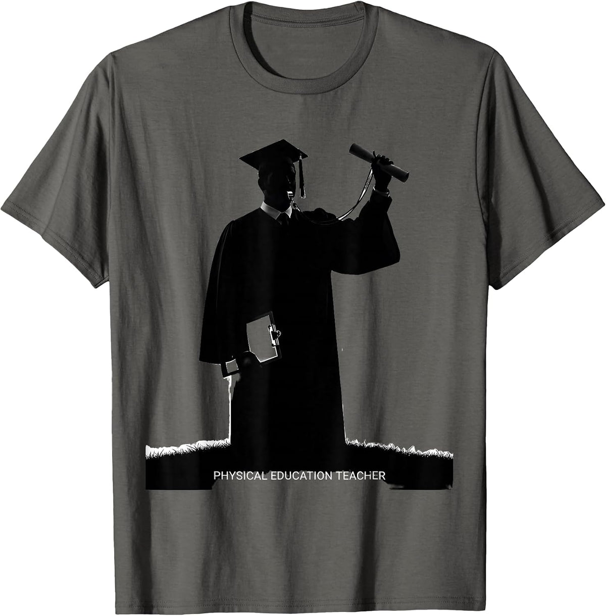Physical Education Teacher Funny PE Teacher Back To School T-Shirt - Asphalt Grey