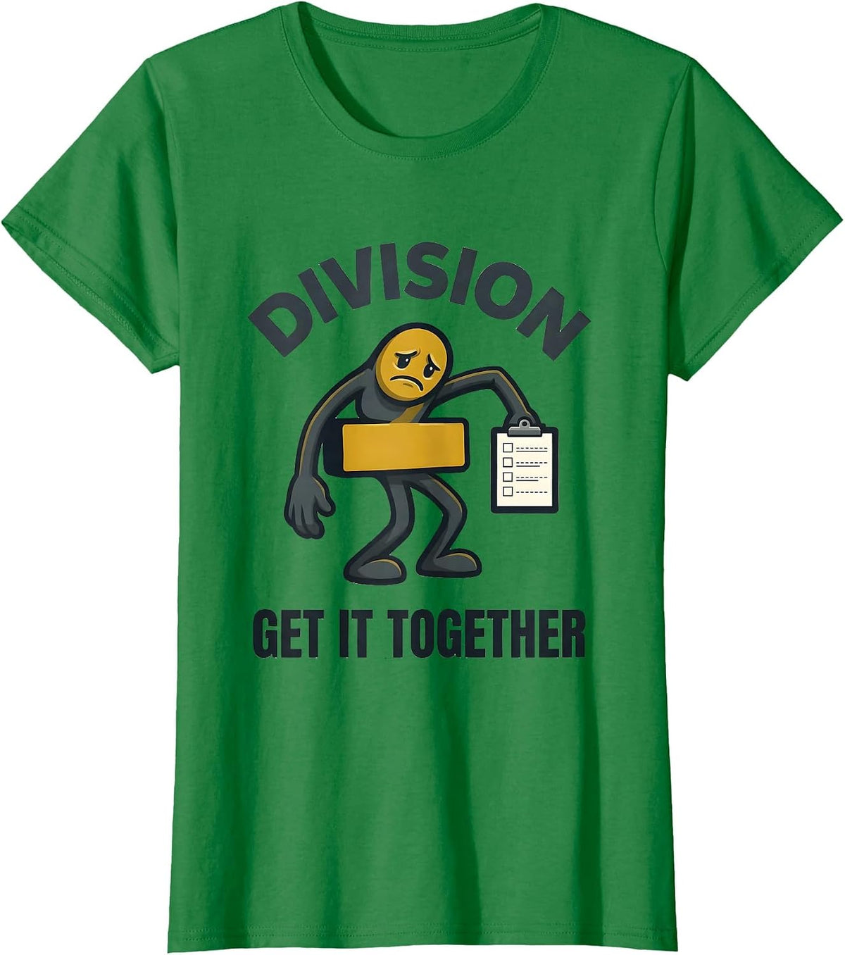 Women's Division, Get It Together Funny Math Teacher Pun Gift T-Shirt - Kelly Green