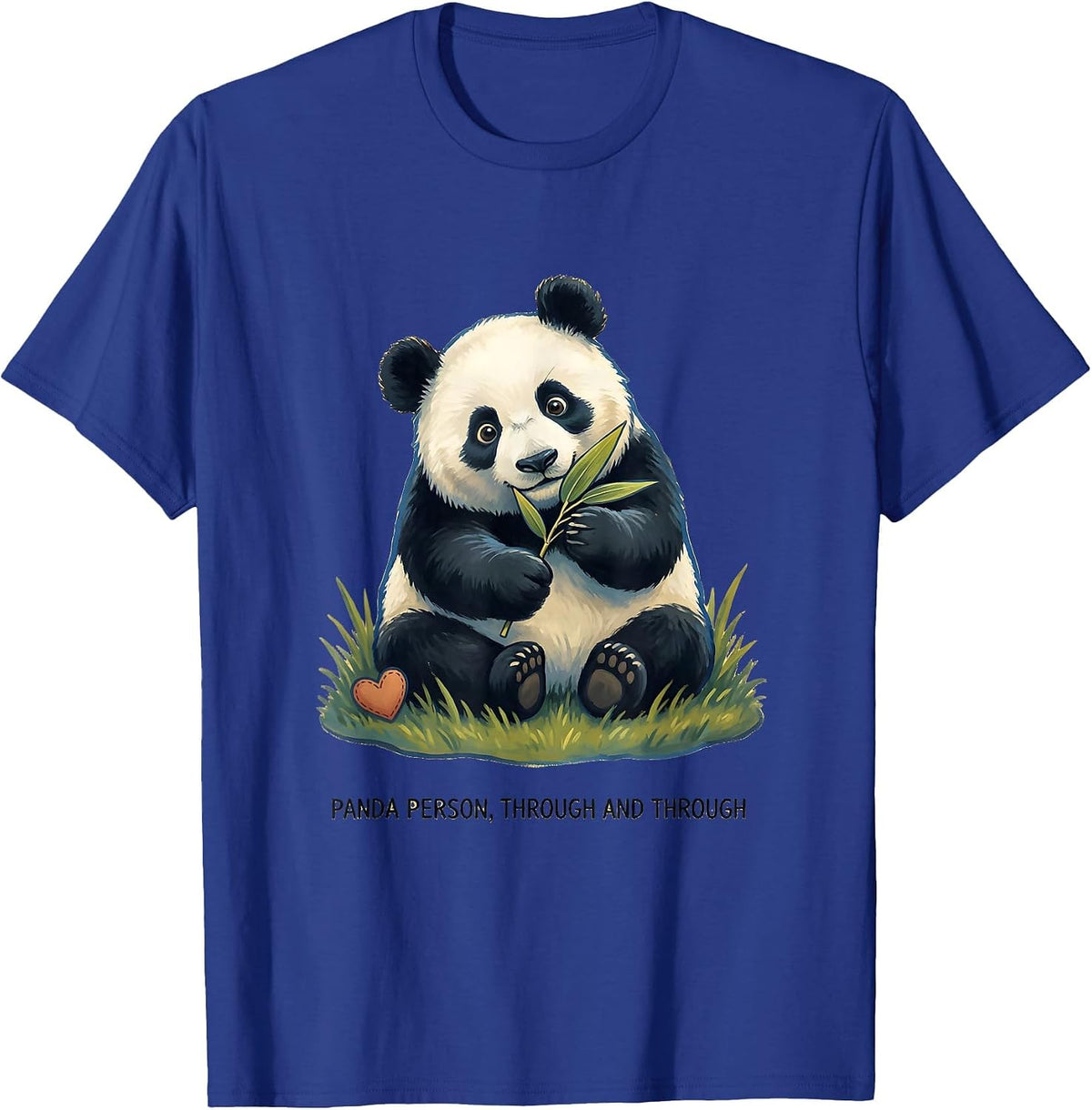 Men's Panda Person, Through and Through Cute Kawaii Animal Lover T-Shirt - Royal Blue