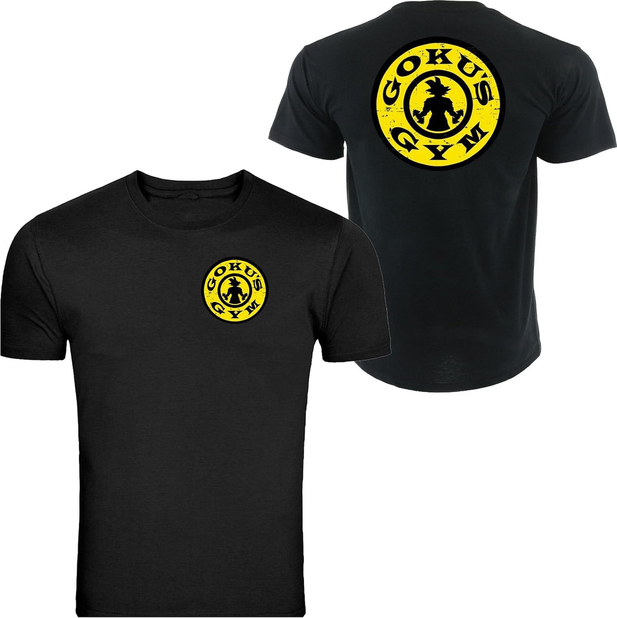 Gawx Tee Work Out Training Goku's Gym Unisex t-Shirt Black and White S-5XL - Black