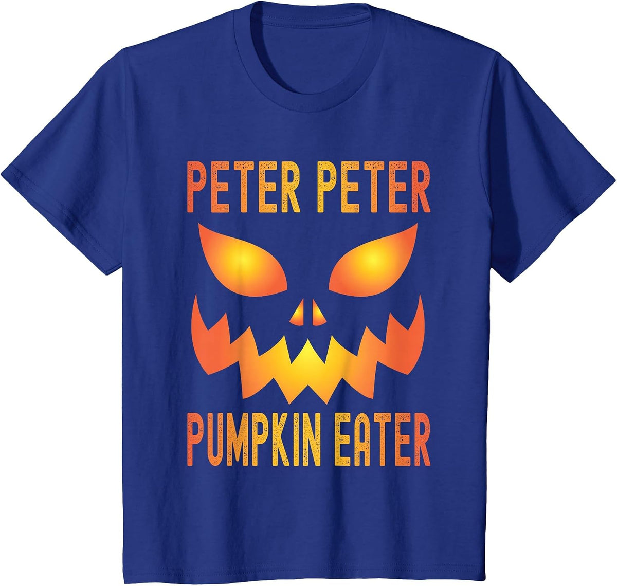 Funny Halloween Matching Costume Peter Pumpkin Eater T-Shirt - Royal Blue