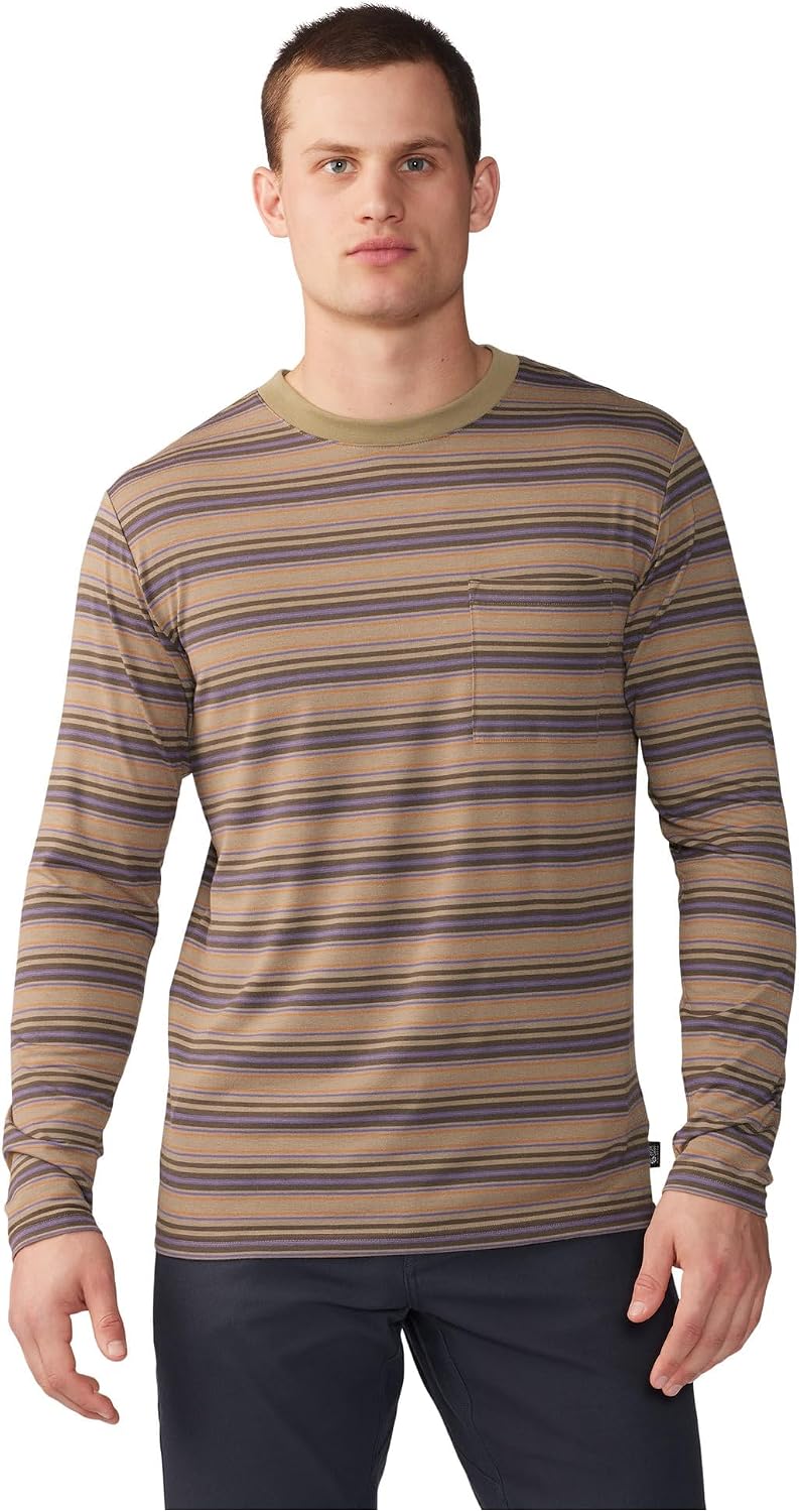 Mountain Hardwear Low Exposure™ Long Sleeve - Trail Dust Crag Stripe Print